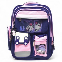 Рюкзак школьный "Sanrio/Санрио. Kuromi/Куроми", 31×41×15 см (ФИОЛЕТОВЫЙ)