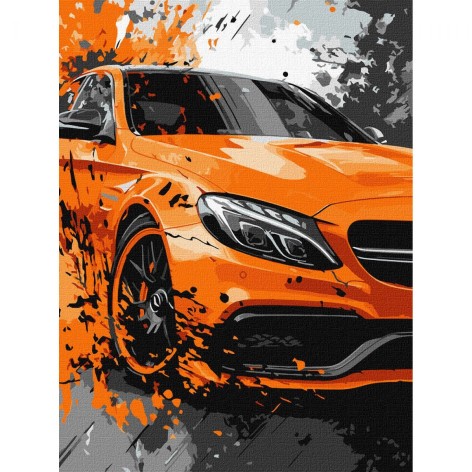 Набор для росписи по номерам "Яркая мощь" 30х40см