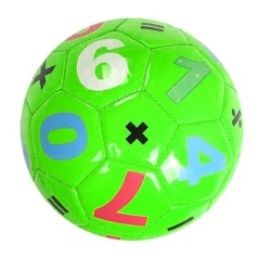 Мяч футбольный №2 "ЦИФРЫ" (ЗЕЛЕНЫЙ)