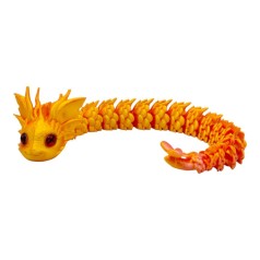 Игрушка подвижная 3D Королевский Дракон 32см (Оранжевый ГРАДИЕНТ)