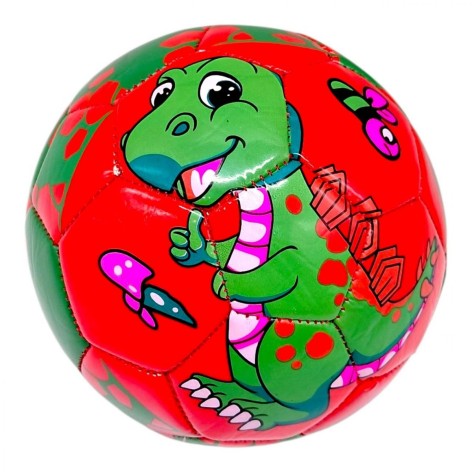 Мяч детский №2 "Динозавры" (КРАСНЫЙ)