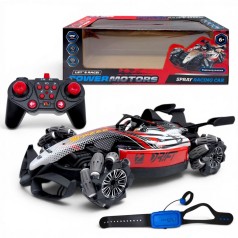 Машина на радиоуправлении POWERMOTORS (акум,свет,звук,пар,2 пульта) в короб.40,5*14,5*19,3см (КРАСНЫЙ)