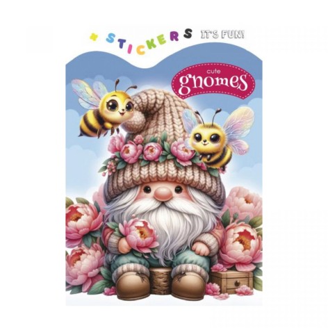 Раскраска 135 х 190мм. (CUTE GNOMES)