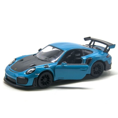 Машинка PORSCHE COLLECTION 5 GT2, бирюзовая.
