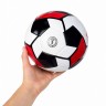 Мяч футбольный размер 5 "Флаги" PU 320 г, двухслойный (БЕЛЫЙ)