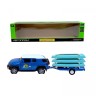 Машина+прицеп мет. 1:43 Toyota FJ,откр.дверь,короб.28*8*6,5см