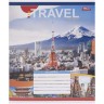 Тетрадь 24 листа, в клеточку "TRAVEL"