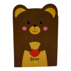 Блокнот с ушками "BEAR" 24 листа 11x16