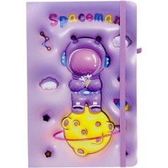 Блокнот "SPACEMAN" твердый переплет, А5 (СИРЕНЕВЫЙ)
