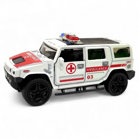 Машинка металлическая "АВТОПРОМ. HUMMER" (скорая помощь)
