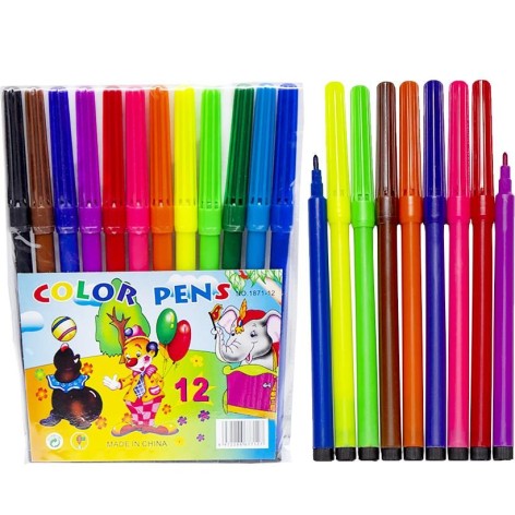 Фломастер 12 цветов 