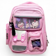 Рюкзак школьный "Sanrio/Санрио. Kuromi/Куроми", 31×41×15 см (РОЗОВЫЙ)