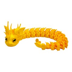 Игрушка подвижная 3D Королевский Дракон 32см (ЖЕЛТЫЙ)