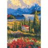 Набір для розпису "Далекі гори" 28x40
