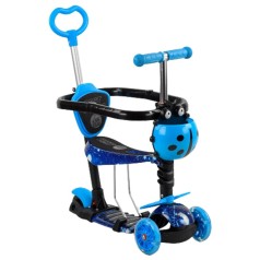 Самокат с ручкой 5в1 "Best Scooter", голубой