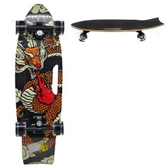 Скейтборд с ручкой "Китайский дракон", 72 cм