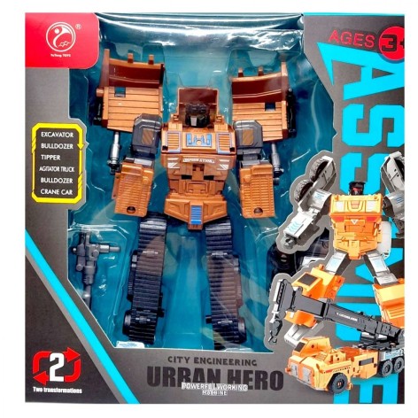 Робот "Urban Hero" стройтехника (КОРИЧНЕВЫЙ)