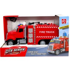 Машина інерційна "Пожежна" озвучена, зі світлом, в коробці (29,5x11x17,5 см)
