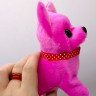 Интерактивная игрушка собачка "Чихуахуа" Малиновая