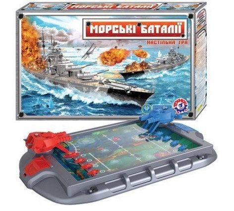 Уценка. Настольная игра "Морские баталии ТехноК" - разбит