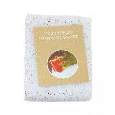 Искусственное снежное покрывало с блестками 1 м,