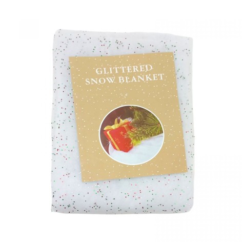 Искусственное снежное покрывало с блестками 1 м,