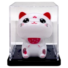 Фигурка-качалка "Кот Удачи" на солнечной батарее 6 см (ВИД 2)