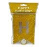 Гірлянда-розтяжка прапорці "Happy birthday" 12*16см-5м, золото (31671)