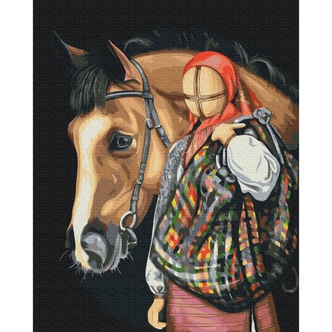 Картина по номерам "Путешественница ©Valeriya Macarenco" ★★★