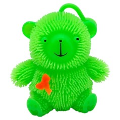 СИЛИКОНОВЫЙ МИШКА, СВЕТИТСЯ 9 см. (ЗЕЛЕНЫЙ)