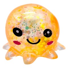 Антистресс жвачка-тянучка Осьминог 5,5 см (ОРАНЖЕВЫЙ)