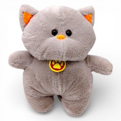 Мягкая игрушка "Кот Пуховичок" 34 см (Серый)