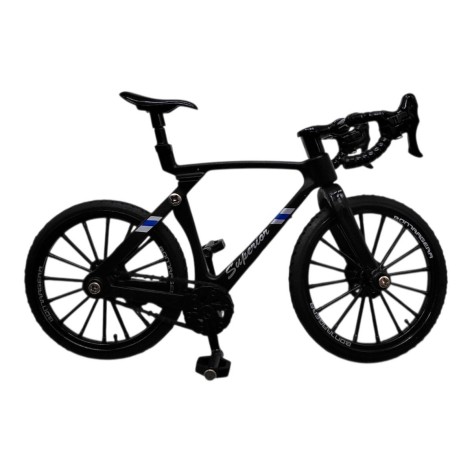 Велосипед металлический в коробке р.13x5,4x9,4см (Черный)