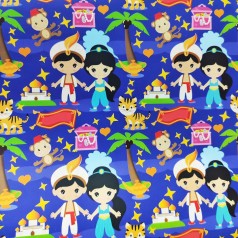 Папір подарунковий дитячий Аладдін та Ко 100 х 70 см