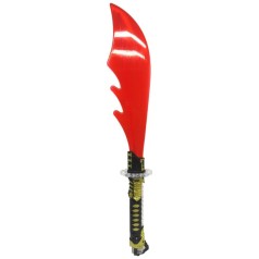 Меч зі світлом та звуком (золото + червоний)