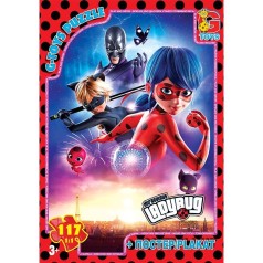 Пазлы из серии "Леди Баг" 117 эл