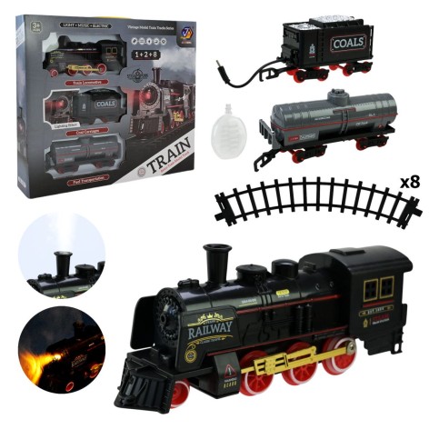 Залізниця (батар.,свiтло,звук,пар) коробка - 37,5*33*5,5см