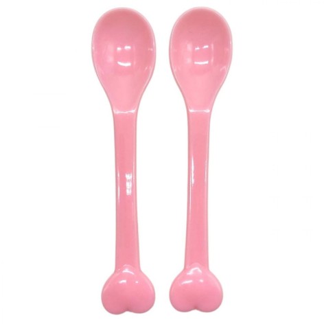 Ложки для годування 2 шт "Курносики" (РОЖЕВІ)
