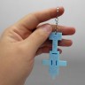 Брелок 3D печать "Minecraft Dolphin / Дельфин Keychain"