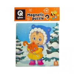 Пазлы фомовые магнитные - 16 элм "Снежный Мял"