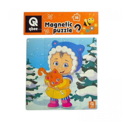 Пазлы фомовые магнитные - 16 элм "Снежный Мял"