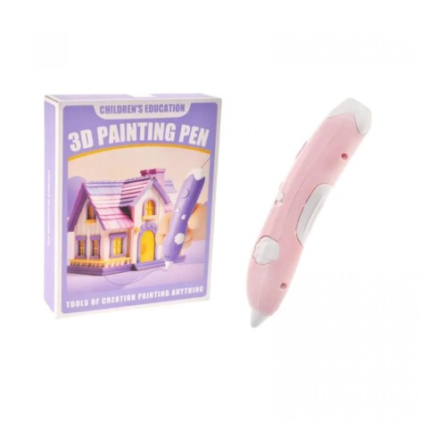Ручка 3D 3. шнур, зарядное, инструкция, коробка. 16,7*4,6*21см