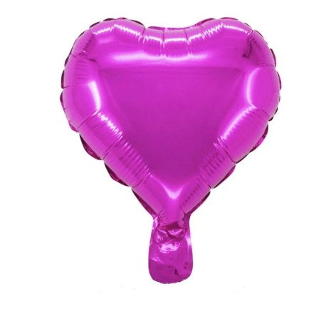 Кулька фольгована "Серце", фіолетове
