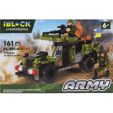 Конструктор "Army: Военный Джип" (вид 1), 161 дет.