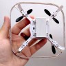 Квадрокоптер, съемный аккумулятор 3.7V, пульт 2.4 GHz, USB-кабель, headless mode, цветная подсветка, (Красный)