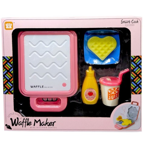 Игровой набор "Вафельница с вафлями", звук, свет, вафли меняют цвет (кор.33,3*6,6*28 см)