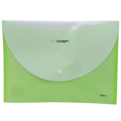 Папка пластикова на кнопці А4 (ЗЕЛЕНА)