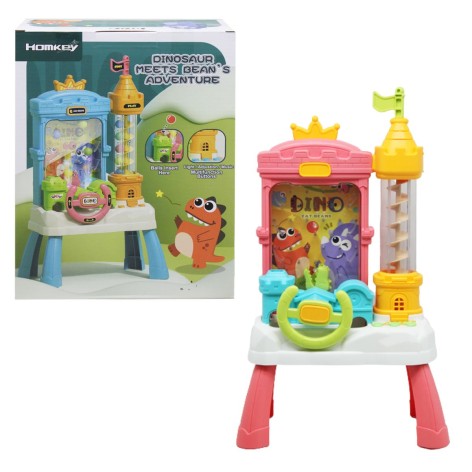 Интерактивная игра "Dino eat beans" (розовый)