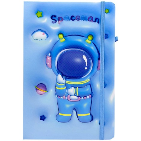 Блокнот "SPACEMAN" твердый переплет, А5 (ГОЛУБОЙ)