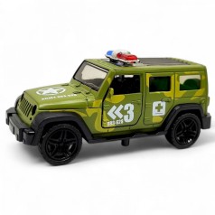 Машинка металлическая "АВТОПРОМ. JEEP" (военная)